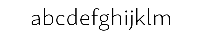 Marlik Extralight Font LOWERCASE