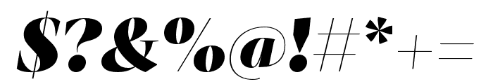 Mastro Display Black Italic Font OTHER CHARS