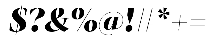 Mastro Display Extra Bold Italic Font OTHER CHARS