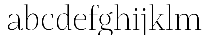 Mastro Display Extra Light Font LOWERCASE