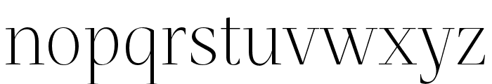 Mastro Display Extra Light Font LOWERCASE