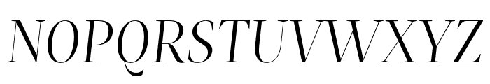 Mastro Display Light Italic Font UPPERCASE