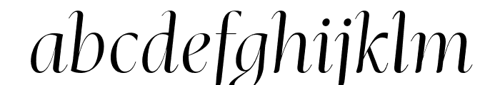 Mastro Display Light Italic Font LOWERCASE