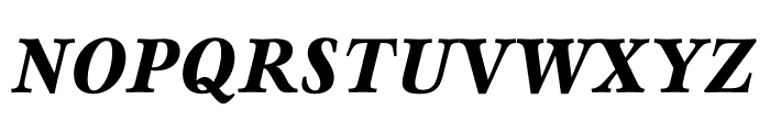 Mauritius Bold Italic Font UPPERCASE