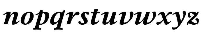 Mauritius Bold Italic Font LOWERCASE