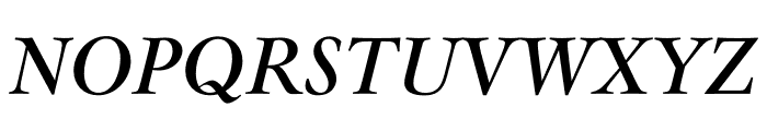 Mauritius Italic Font UPPERCASE