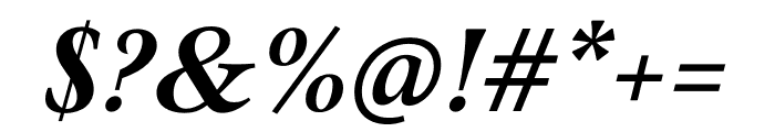 Mauritius Medium Italic Font OTHER CHARS