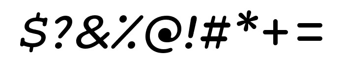 Maxular Italic Font OTHER CHARS