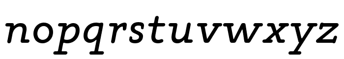 Maxular Italic Font LOWERCASE
