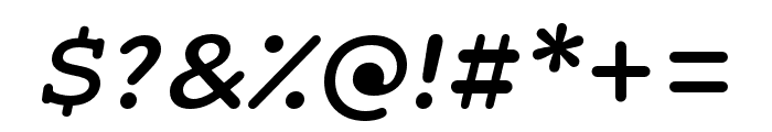 Maxular Medium Italic Font OTHER CHARS