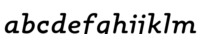 Maxular Medium Italic Font LOWERCASE