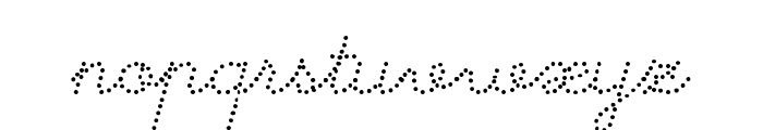 Memimas Pro Dots Italic Font LOWERCASE