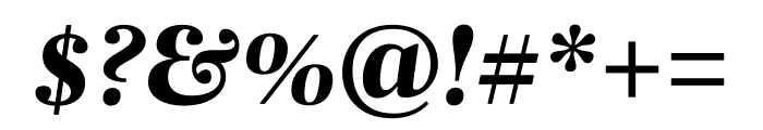 Mencken Std Text ExtraBold Italic Font OTHER CHARS