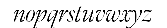 Meno Banner Condensed Light Italic Font LOWERCASE