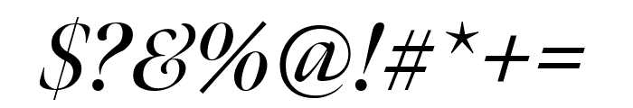 Meno Banner Condensed Semi Bold Italic Font OTHER CHARS
