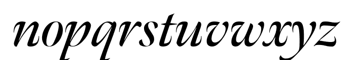 Meno Banner Condensed Semi Bold Italic Font LOWERCASE