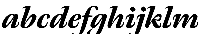 Meno Display Condensed Black Italic Font LOWERCASE
