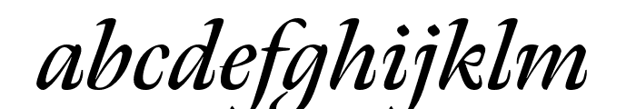 Meno Display Condensed Semi Bold Italic Font LOWERCASE