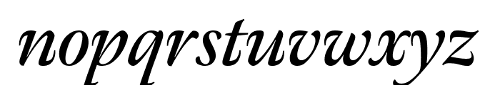 Meno Display Condensed Semi Bold Italic Font LOWERCASE