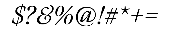 Meno Display Italic Font OTHER CHARS