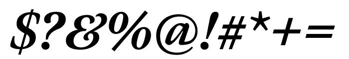 Meno Text Semi Bold Italic Font OTHER CHARS