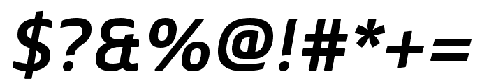 Mentone SemiBold Italic Font OTHER CHARS