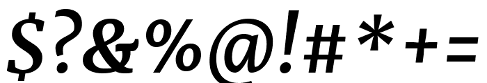 Merriweather Bold Italic Font OTHER CHARS