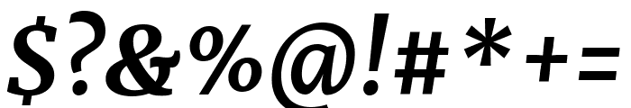 Merriweather UltraBold Italic Font OTHER CHARS
