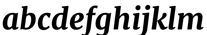 Merriweather UltraBold Italic Font LOWERCASE
