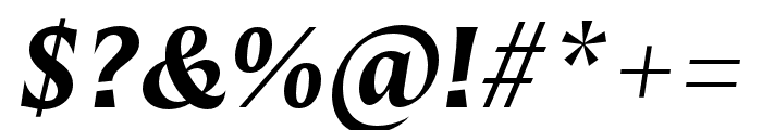 Mestiza Bold Italic Font OTHER CHARS