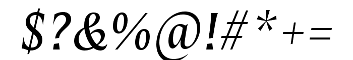 Mestiza Regular Italic Font OTHER CHARS