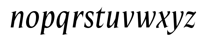 Mestiza Regular Italic Font LOWERCASE