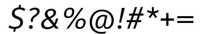 Meta Correspondence Pro Italic Font OTHER CHARS