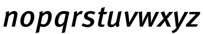 Meta Pro Condensed Medium Italic Font LOWERCASE