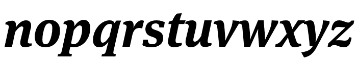 Meta Serif Pro Bold Italic Font LOWERCASE