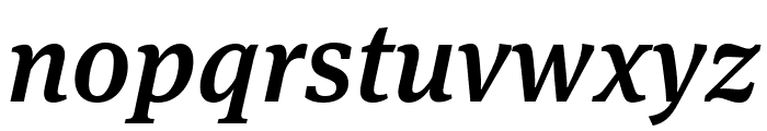 Meta Serif Pro Medium Italic Font LOWERCASE