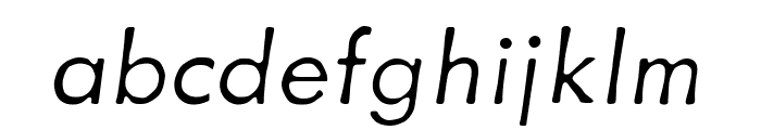Metallophile Sp8 Light Italic Font LOWERCASE