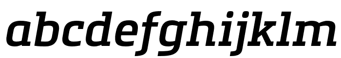 Metronic Slab Narrow SemiBold Italic Font LOWERCASE