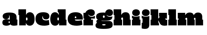 Mighty Slab One Font LOWERCASE