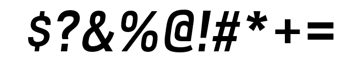 Milibus SemiBold Italic Font OTHER CHARS