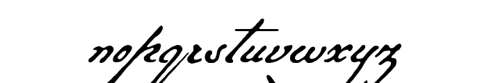 Military Scribe Regular Font LOWERCASE