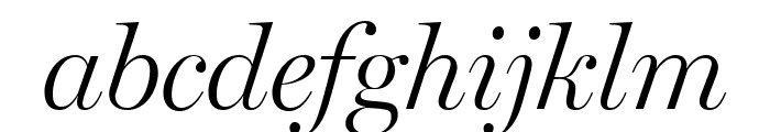 Miller Display Light Italic Font LOWERCASE
