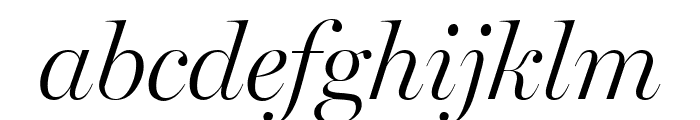 MillerBanner Light Italic Font LOWERCASE