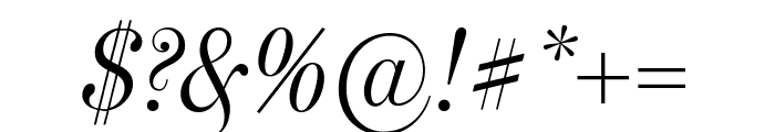 MillerHeadline Light Italic Font OTHER CHARS