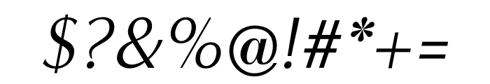 MinervaModern Italic Font OTHER CHARS