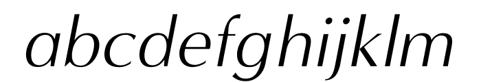 MinervaModern Italic Font LOWERCASE