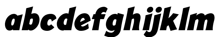 Mingler ExtraBold Italic Font LOWERCASE