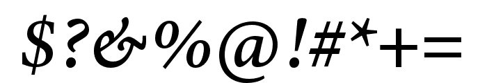 Minion 3 Caption Medium Italic Font OTHER CHARS