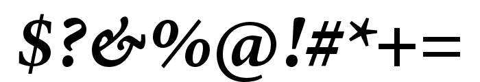 Minion 3 Caption Semibold Italic Font OTHER CHARS