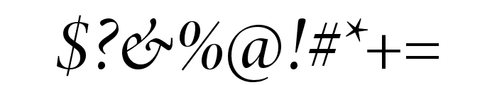 Minion 3 Display Medium Italic Font OTHER CHARS